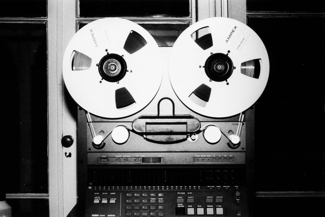 Photo of master tape studio recording equipment