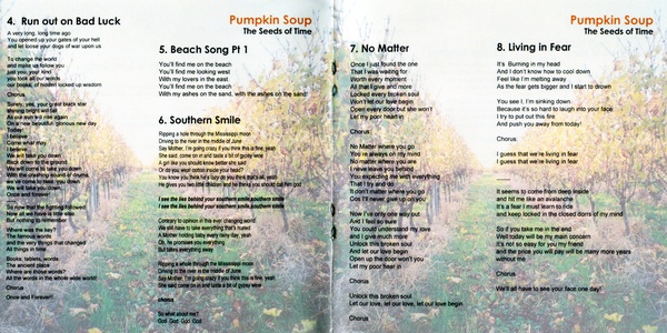 Picture of booklet for Pumpkin Soup album by The Seeds of Time