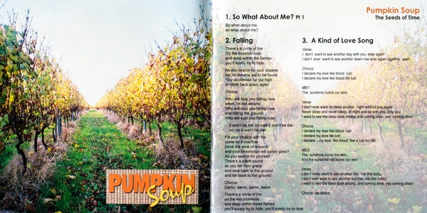 Picture of booklet for Pumpkin Soup album by The Seeds of Time